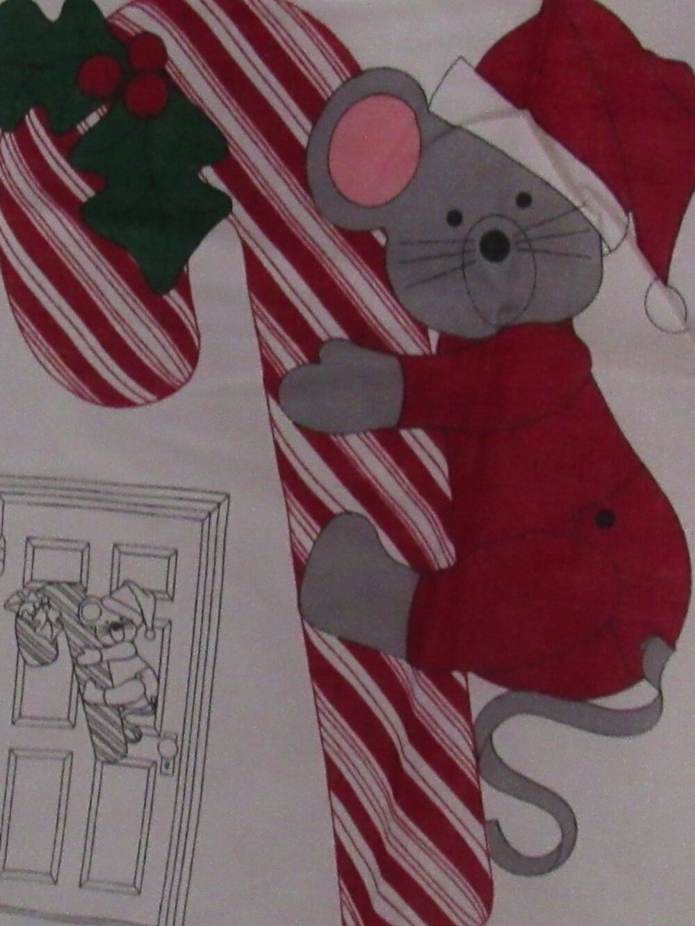 VIP Cranston Merry Mouse Cut Out and Sew Pattern Panel Pillow Door Stop Z227